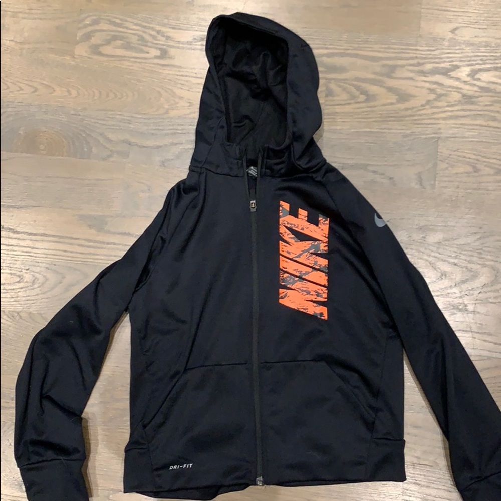 Boys black Nike hoodie